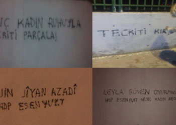 Jinên Ciwan li Stenbolê li dijî tecrîdê çalakî pêk anîn