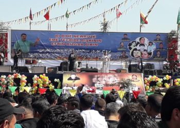 Agir Newrozê li Şehbayê ji milê malbatên şehîdan ve hate pêxistin