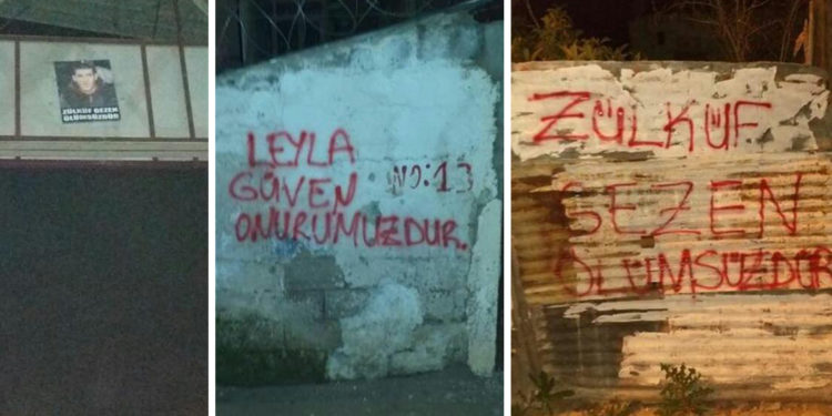 Li Edenê ji bo Zulkuf Gezen çalakiya nivîsandina sloganan