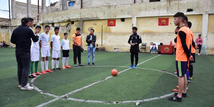 Li Şêxmeqsûd turnuvaya ciwanan ya futbolê destpê kir