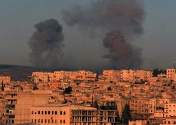 Dagirkeriya Dewleta Tirk gundê Şera bombaran dike