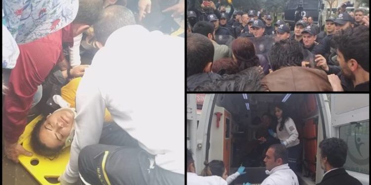 LEZGÎN – Polîsên dagirker ên Tirk êrîşî HDP’yiyan kir: Parlementer Tosûn birîndar bû