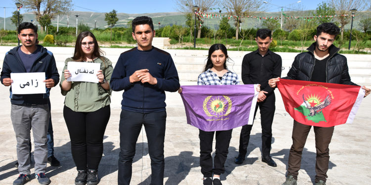 Gencanî Welatparêz û Jinanî Gencî Têkoşer komkujiya Enfal şermezar kirin