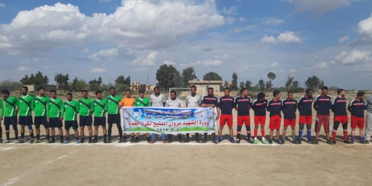 Yekîtiya Werzîşê a Dêrazorê Tîma Futboolê a bi navê Şehîd Merwan Al-Fatîh vekir