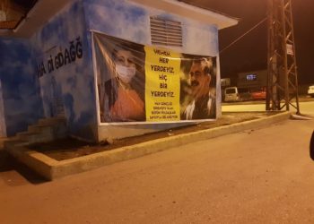 Ciwanên Wanê pankarta daliqandin