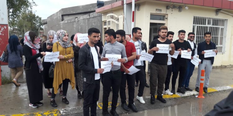 Xwendekarên Peymangeha Teknîka a Kelarê daxwaza mafê xwe kirin