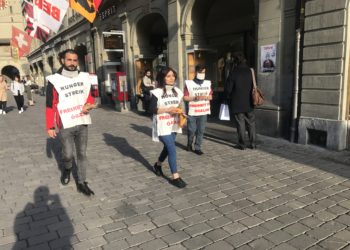 Ciwanên Şoreşger li Bernê li dijî tecrîdê belavok belavkirin