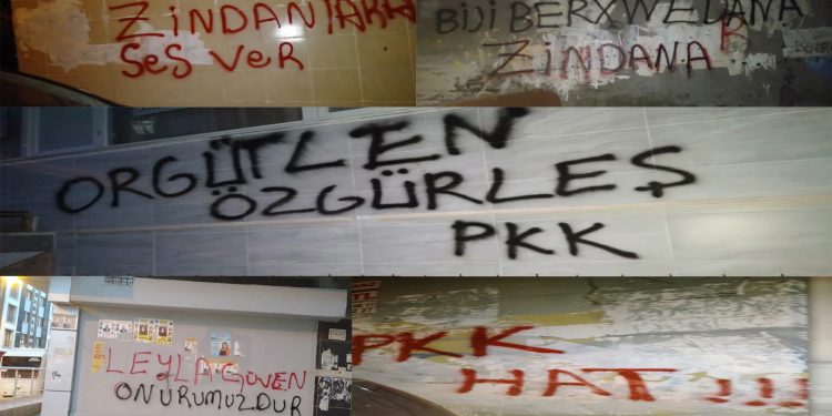 Li Stenbolê ji ciwanan çalakiya stîcker û nivîs nivîsandinê