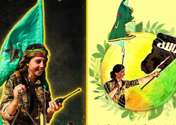 JCA ji bo serkeftina QSD, YPJ û YPG stîker amade kir