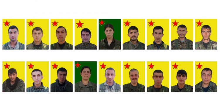 YPG’ê nasnameya 18 şehîdên 2014’an eşkere kir