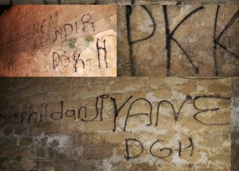 Ji inîsiyatîfa ciwanên Mêrdîn’ê çalakiya nivîsên li ser dîwar