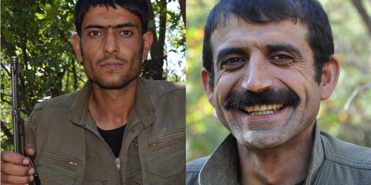 HPG’ê nasnameya du Gêrîllayên ku li Zapê şehîd bûne eşkere kir