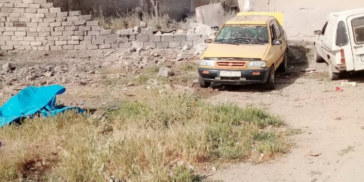 Atêşa Tirk a dagirker Til Rifatê bombe baran dike