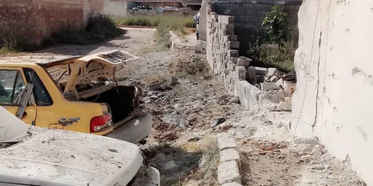 Atêşa Tirk a dagirker Til Rifatê bombe baran dike