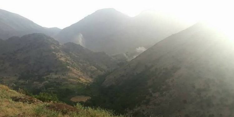 Balafirên şer yê artêşa tirk a dagirker Çiyadêlê bombebaran dikin