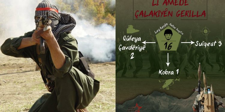 TAYBET – Çalakiyên Gerîlla li Amedê: 16 leşkerên dagirker hatin kuştin