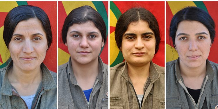 HPG’ê nasnameya 4 gerîllayên jin eşkere kir