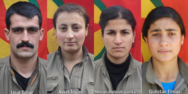HPG’ê nasnameya 4 gerîlayên şehîd eşkere kir