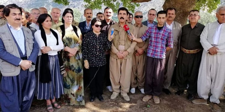 Pêşmergeyên Dêrîn piştgirî dan çalakiya mertalên zindî