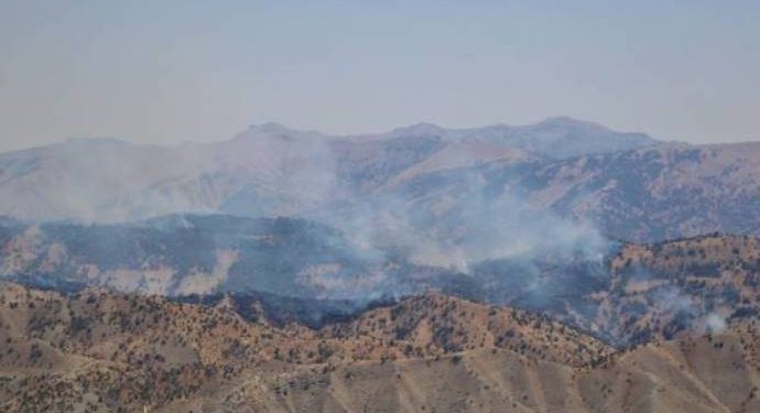 Artêşa Tirk a dagirker ji ber operasyona bêencam herêma Xakurkê dide ber agir