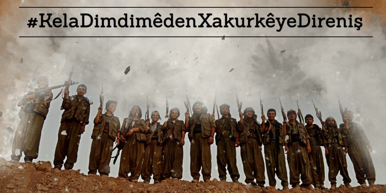 Li ser torên civakî etîketa #KelaDimdimêdenXakurkêyeDireniş