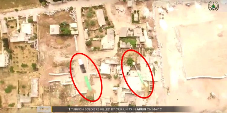 LEZGÎN – Ji HRE’ê çalakiya bi balafirên bê mirov: Li Efrîn û Marê 2 leşkerên Tirk ên dagirker û çeteyek hatin kuştin