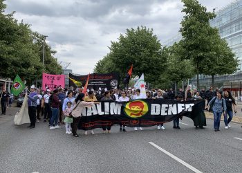 Di pêşengtiya ciwanan de qetilkirina Halîm Dener hate şermezarkirin