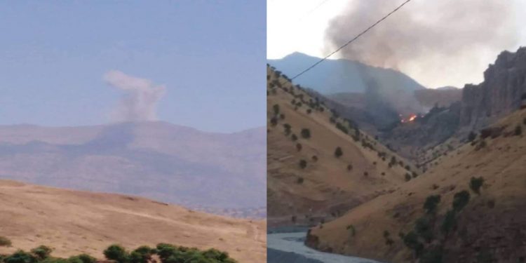 Balafirên şer ên dagirkeran Çiyayê Sadir yê Jarawayê bombebaran kir