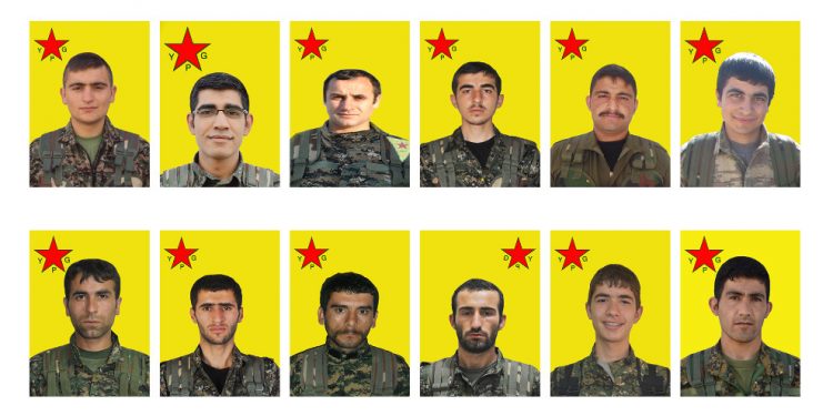 YPG’ê nasnameya 12 şehîdan eşkere kir
