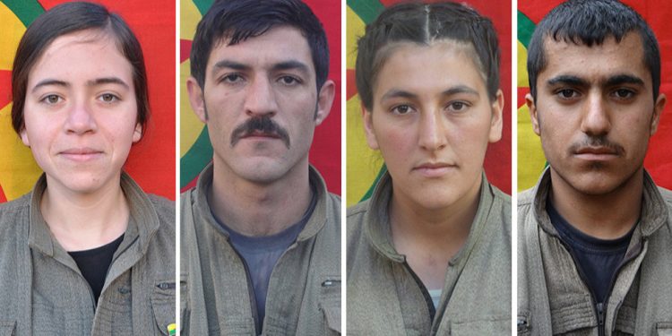 HPG’ê nasnameya 4 Gerîllayên ku li Şemzînanê şehîd bûbûn eşkere kir