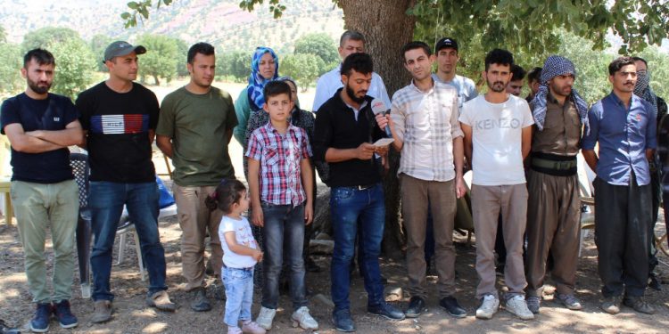 Ciwanên Şengalê piştgirî dane çalakiya mertalên zindî li Qendîlê