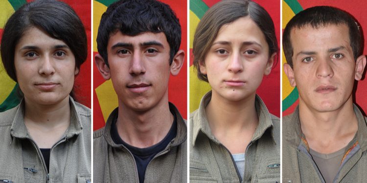 HPG’ê nasnameyên 4 şehîdên Xakurkê eşkere kir