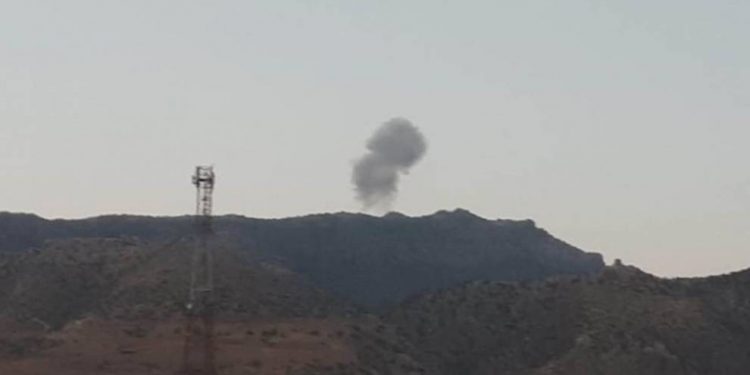 Balafirên şer ên artêşa dagirker a tirk çiyayê Xantûr ê Zaxoyê bombe kir