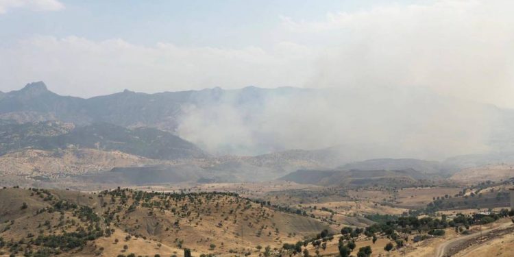 Leşkerên Tirk ên dagirker agir bi daristanê Kurdistanê dixin: Besta dişewite!