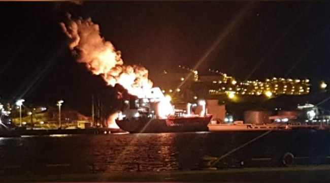 Li Îzmîrê piştî teqînê agirekî mezin derket!