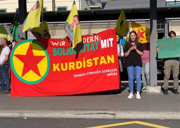 Ciwanên Kurd li Swîsreyê dagirkeriya Tirk şermezar kirin