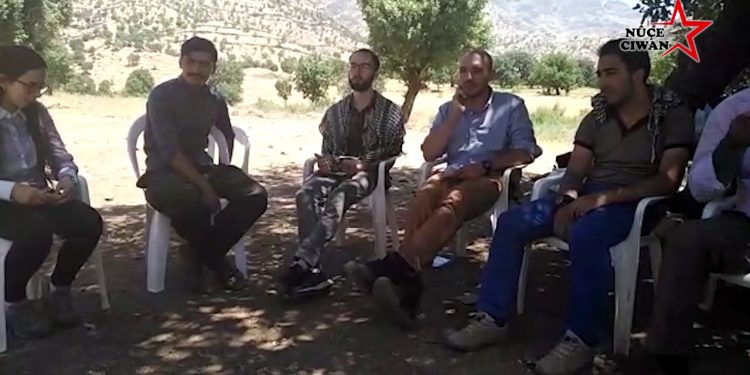 Ciwanên Enternasyonalîst serdana çalakvanên Mertalên Zindî ên li Qendîlê kir