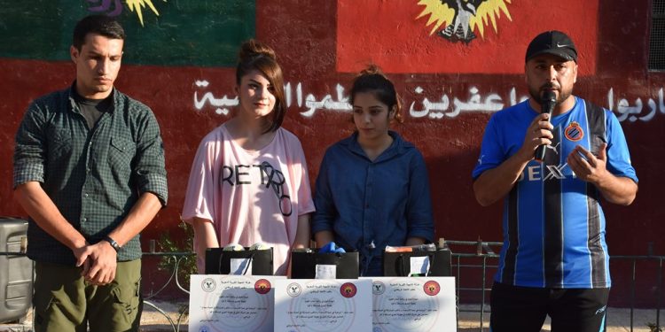 Ji bo pêşxistina werzîşê Ciwanên Şoreşger li Helebê pêşbirka bezê organîze kir