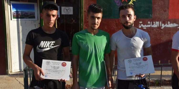 Ji bo pêşxistina werzîşê Ciwanên Şoreşger li Helebê pêşbirka bezê organîze kir