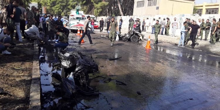 Li Qamişlo çeteyek xwe teqand: 2 kes birîndar bûn