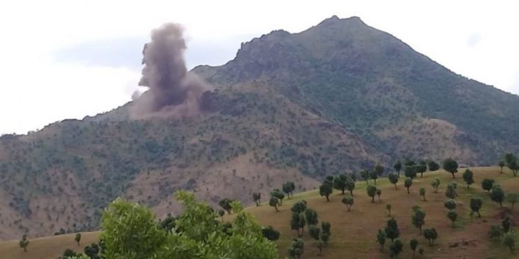 Gundên Bradostê hatin bombebaran kirin