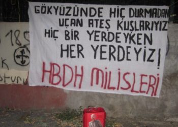 LEZGÎN – Ji HBDH’ê çalakiya pankartê ya bombeyî