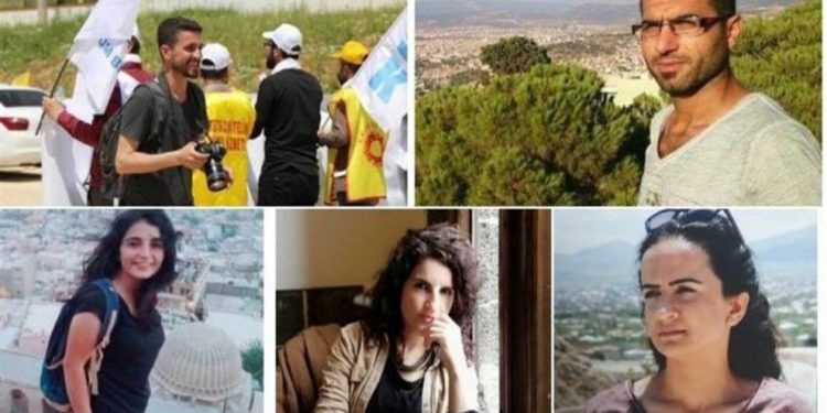 5 rojnamevan hefteyeke bi kêfî destgîrkirî ne