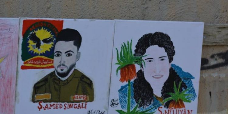 Yekîtiya Ciwanên Êzidî li Borik’ê pêşangeha wêneyan vekirin