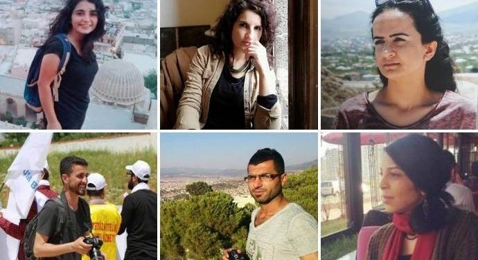 Rojnamegerên ku protestoyên li dijî qeyûman dişopandin hatin binçavkirin