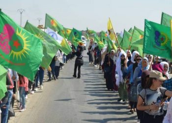 Di pêşengtiya Jinên Ciwan li Hesekê gefên Tirkiye ên dagirkerine hatin şermezarkirin