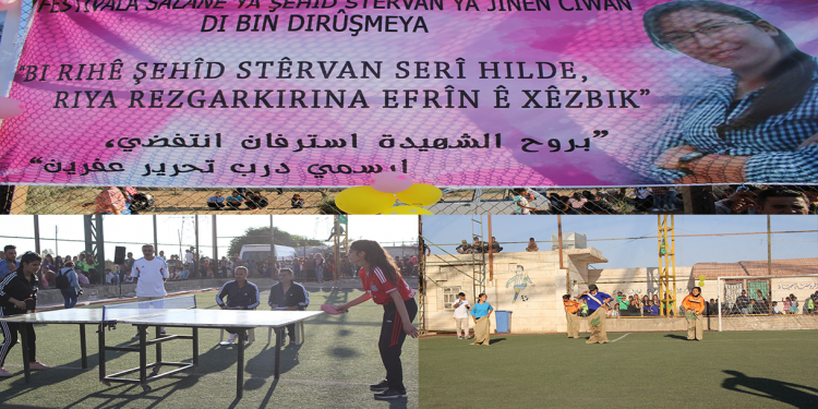 Mîhrîcana Şehîd Stêrvan a Yekîtiya Jinên Ciwan bi reng û çalakiyên cur bi cur didome