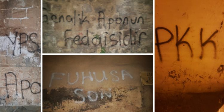 Ciwanên Artuklu nivîs li ser dîwaran nivîsandin