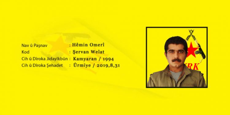 YRK’ê nasnameya gerîlayek şehîd eşkere kir