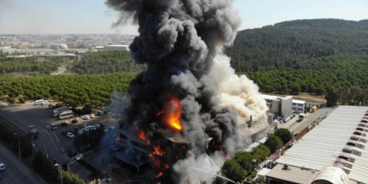 LEZGÎN – HBDH’ê berpirsyariya şewata li febrîqeya Tûzlayê da ser milê xwe